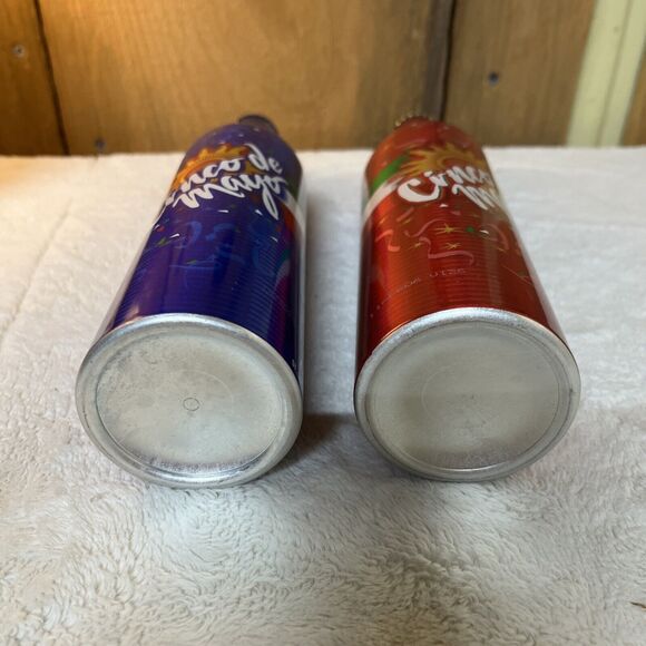 Lot of 2 Cinco de Mayo Aluminum Bottles Bud Light Blue Budweiser Red - Picture 6 of 10
